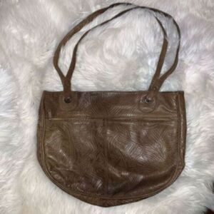Papillon tan/brown vegan leather purse